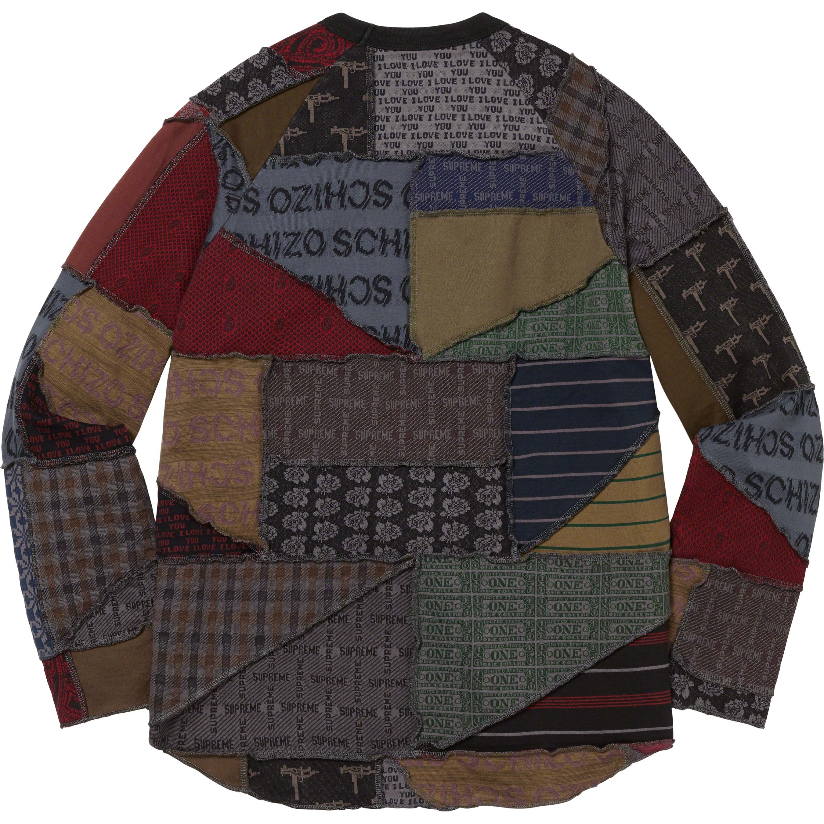 Patchwork Jacquard L/S Top view 3